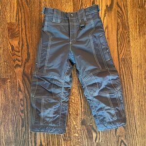 L.L. Bean Kids' Snow Pants Size 4 Waterproof Nylon Insulated Dark Gray